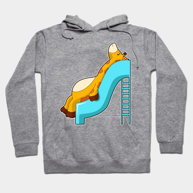 Giraffe Slide Hoodie by Markus Schnabel